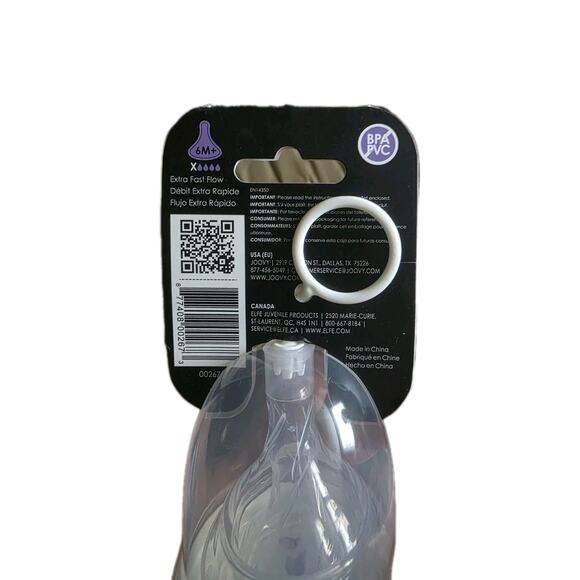 Joovy Boob X-Cut Nipples 6M+ Xtra Fast Flow (2 Nipples per Pack) - Picture 3 of 3